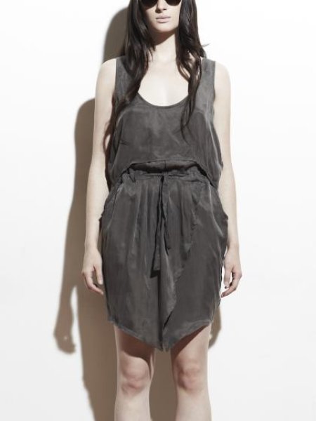 画像1: JUMA - scoop neck wrapdress (1)