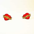 画像1: ★40%OFF SALE★TATTY DEVINE - Enamel Love Earrings / England (1)