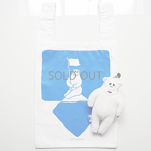 画像1: MOLLA SPACE The Nonlife Zoo - Polar Bear Eco bag Keychains (1)