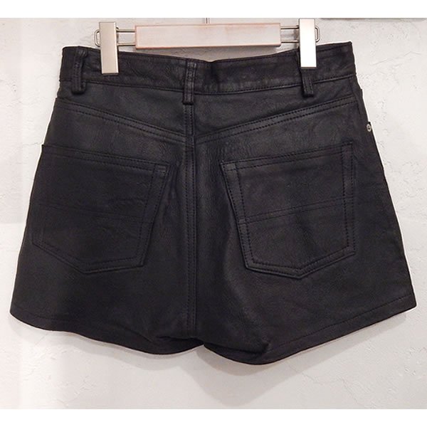 画像2: ☆20%off SALE￥11660→￥9300FRANCE 80's leather short pants(フランス製80's レザー ショートパンツ) (2)