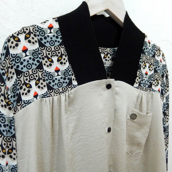 SIS by SPIJKERS en SPIJKERS - JASMIN BLOUSE / ICE BLUE LEO×TAUPE