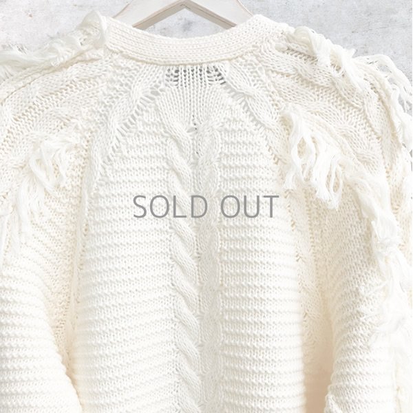 JOHN+JENN - ANTOINE / BISQUE (100% COTTON KNIT CARDIGAN)