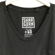【SKARGORN】#60 SHORT SLEEVE BOX TEE DRESS ［BLACK WASH］