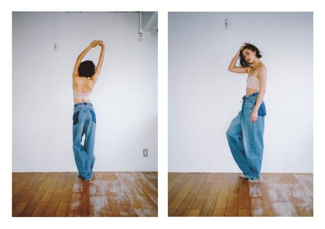 MAISON EUREKA VINTAGE REWORK BIGGY PANTS