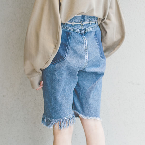 SALE】MAISON EUREKA - REWORK BIGGY SHORTS＜デニムショートパンツ